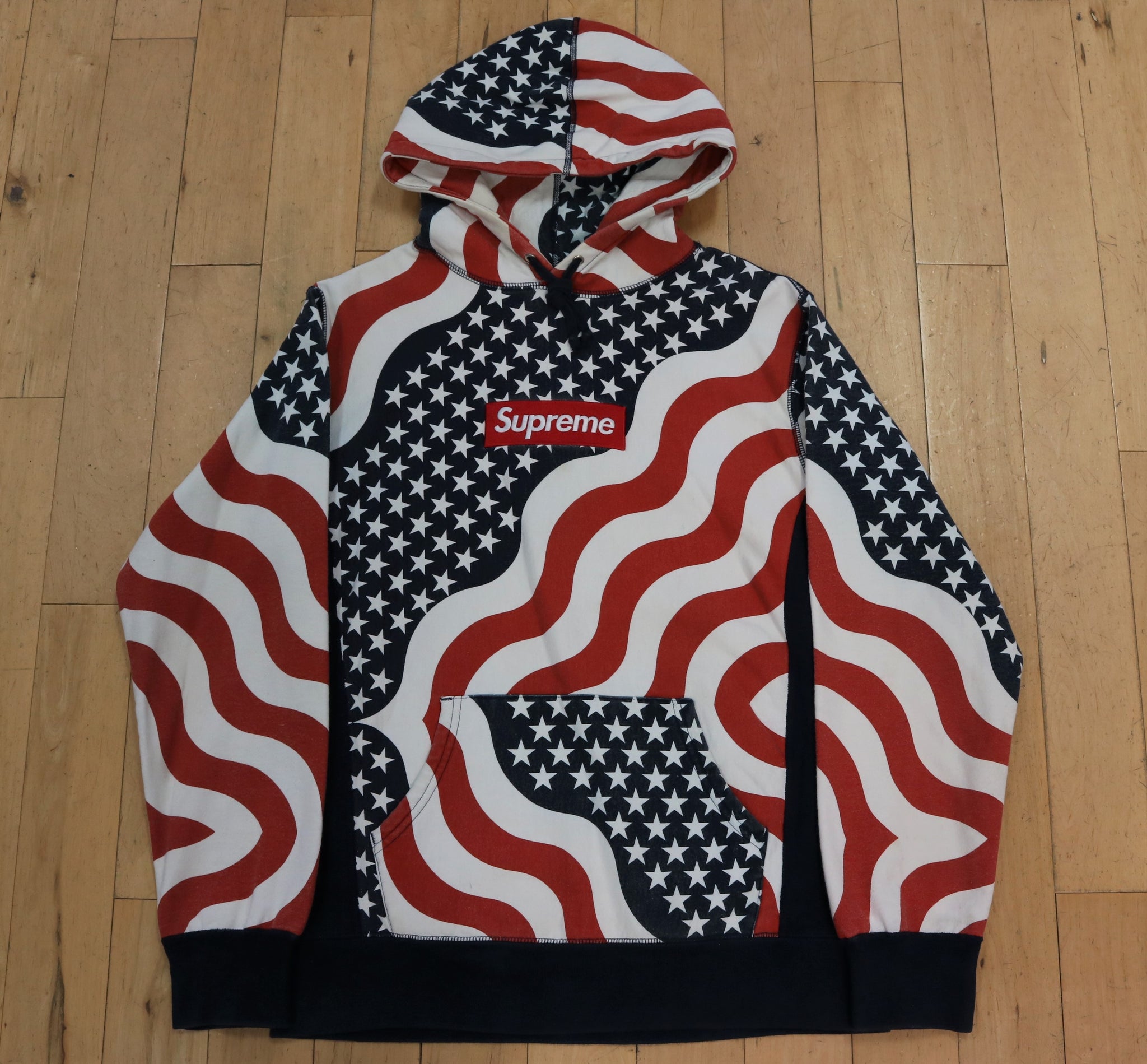 Supreme Box Logo Hoodie Flags