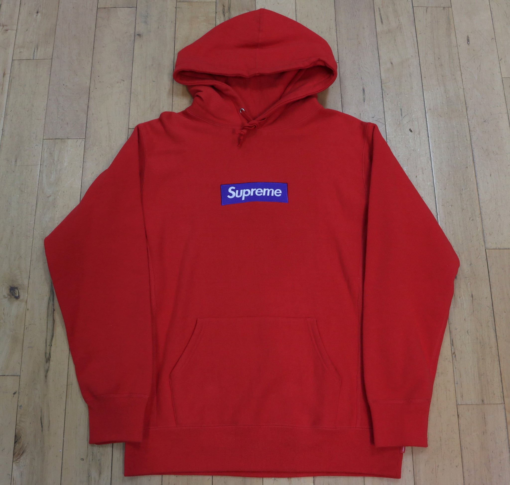 Supreme Box Logo Hoodie Red/Purple