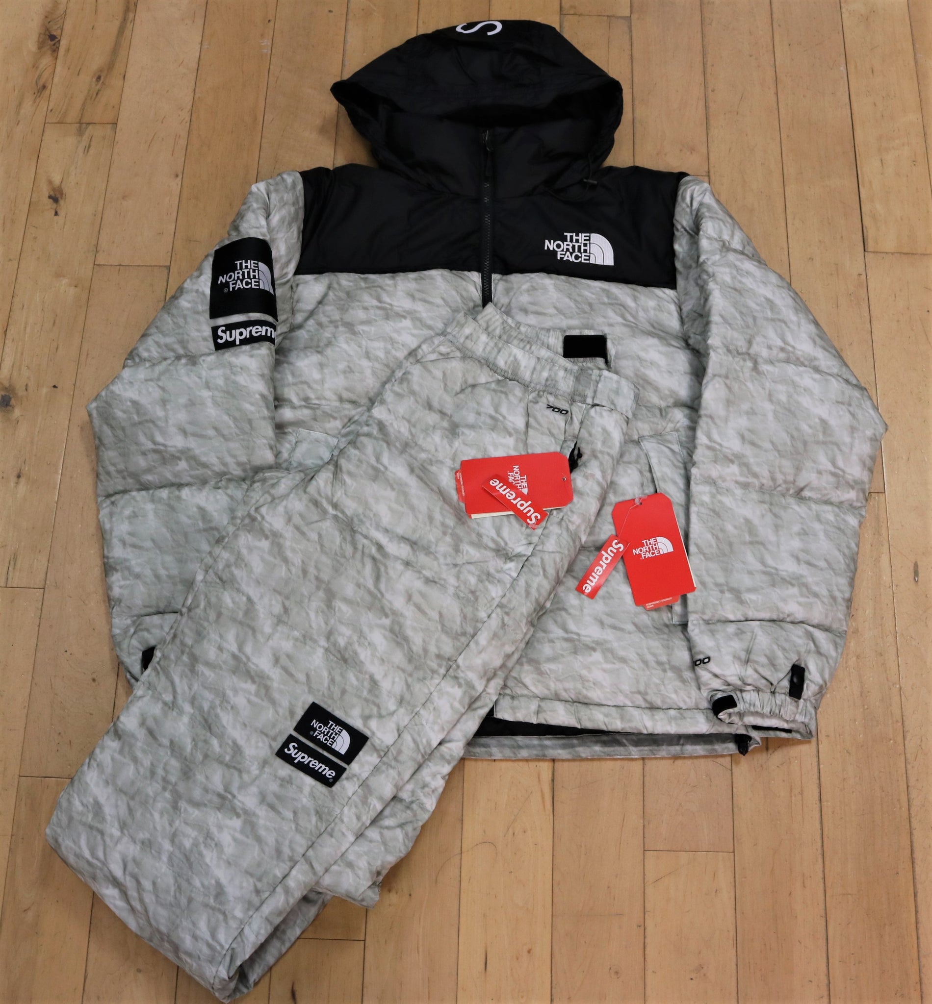 Supreme x TNF Paper Nuptse Jacket & Pants